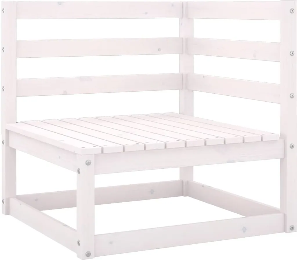 VidaXL Garten-Ecksofa Mit Kissen Massivholz Kiefer 2 VidaXL Garten-Ecksofa Mit Kissen Massivholz Kiefer - Image 2