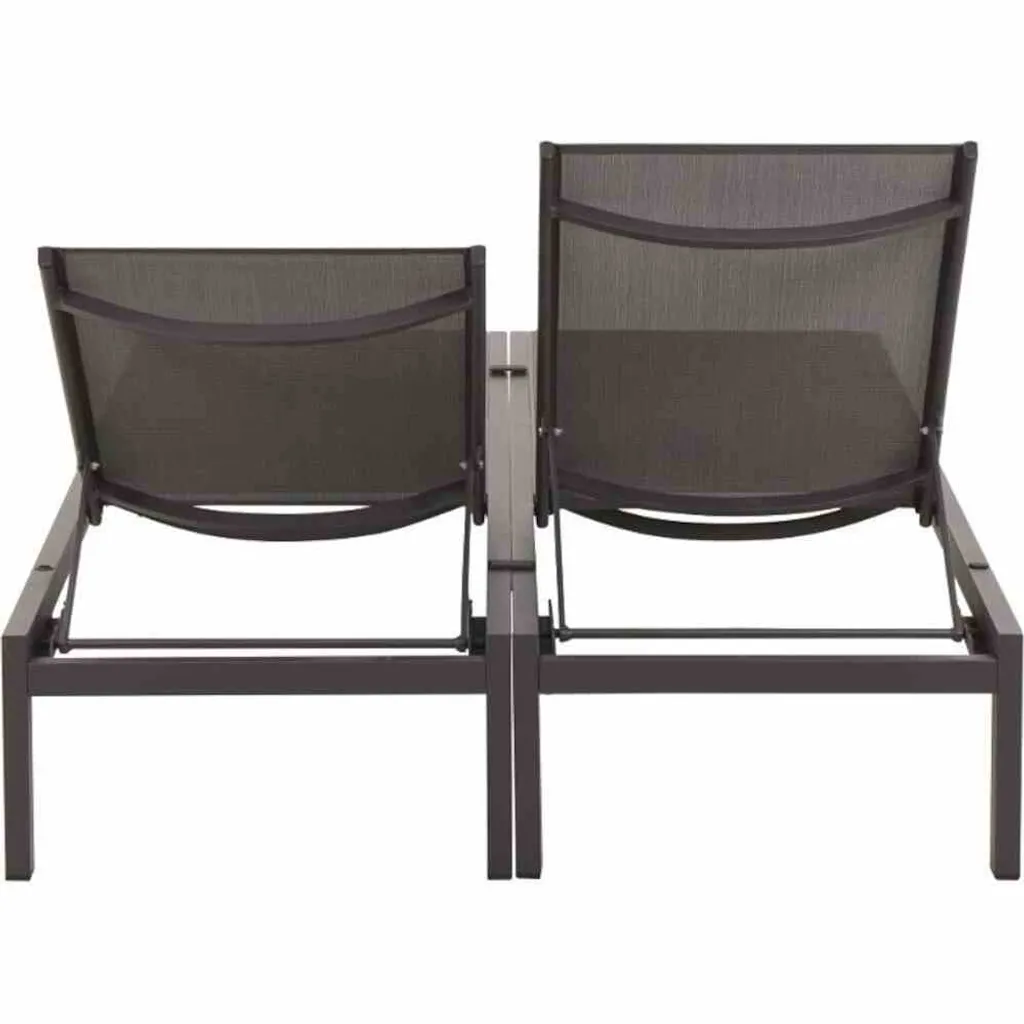Siena Garden Rimini Lounger Set 2teilig Aluminium ,matt-anthrazit M29400 4 Siena Garden Rimini Lounger Set 2teilig Aluminium ,matt-anthrazit M29400 - Image 4