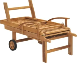 VidaXL Sonnenliege Massivholz Teak -Stil Beet Verkaufsgeschäft 2410fe5109eac34237253560cfc4a28c
