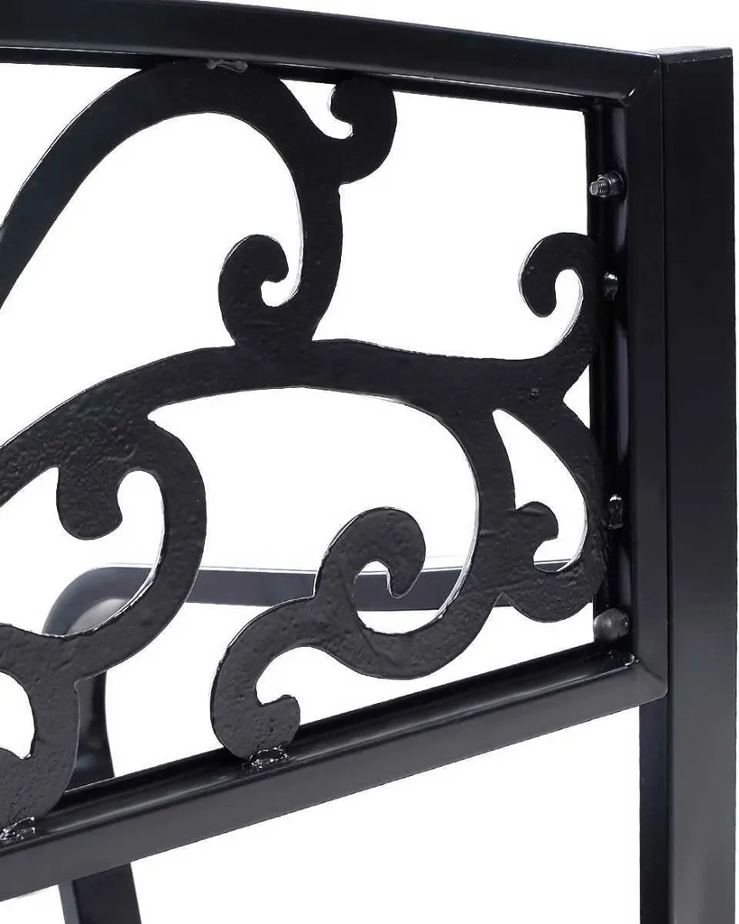 COSTWAY Gartenbank Stizbank Parkbank Bank Gartenmöbel Gusseisen Metall 127 X 60 X 85 Cm 3 COSTWAY Gartenbank Stizbank Parkbank Bank Gartenmöbel Gusseisen Metall 127 X 60 X 85 Cm - Image 3