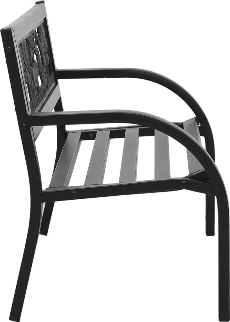 VidaXL Kinder-Gartenbank 86 Cm Stahl 3 VidaXL Kinder-Gartenbank 86 Cm Stahl - Image 3