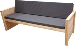 Wood4you - Gartenbank Vlieland - 'Do It Yourself' Bausatz Douglasienholz 175Lx72Hx57T Cm - Inkl. Kissen