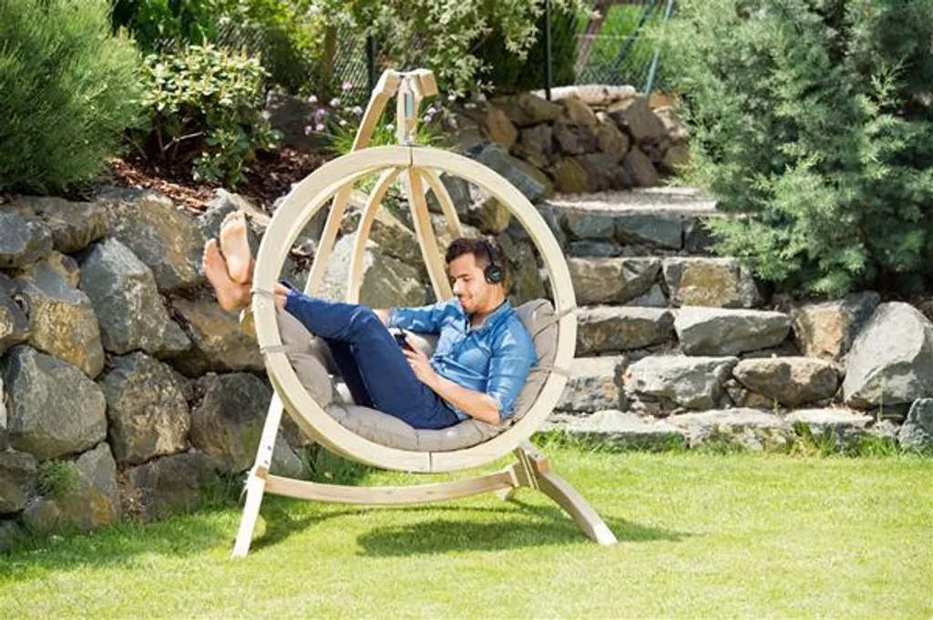 Hängesessel Kugel Ohne Gestell Amazonas Globo Chair Kissen Taupe 2 Hängesessel Kugel Ohne Gestell Amazonas Globo Chair Kissen Taupe – Bild 2