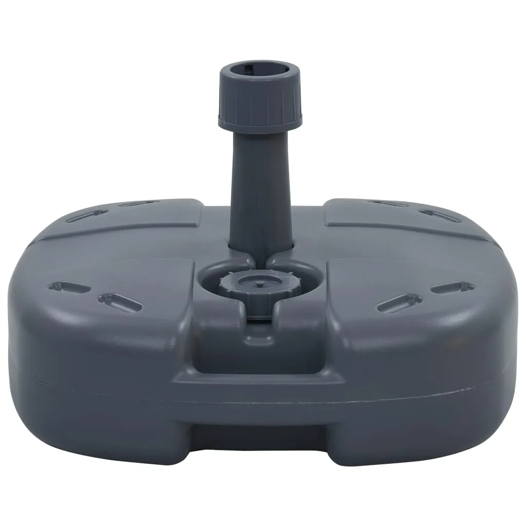 VidaXL Tragbarer Sonnenschirmständer Grau Sand/Wasser 1 VidaXL Tragbarer Sonnenschirmständer Grau Sand/Wasser