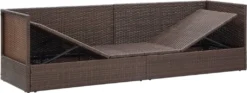 VidaXL Garten-Sofabett Mit Kissen Poly Rattan Braun -Stil Beet Verkaufsgeschäft 29c9dca948cf675f8079bcc4a06fcbc2
