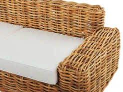 Gartensofa Natürlich Cremeweiß Rattan 3-Sitzer Für Garten Für Terasse Für Innenbereich Für Aussenbereich -Stil Beet Verkaufsgeschäft 2a82a2fb66deacaabeb30c351e4f364a