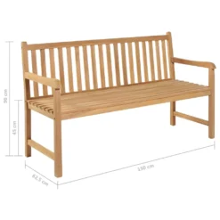 VidaXL Gartenbank 150 Cm Teak -Stil Beet Verkaufsgeschäft 2b9fe1276df1ee237264dd1db640d358