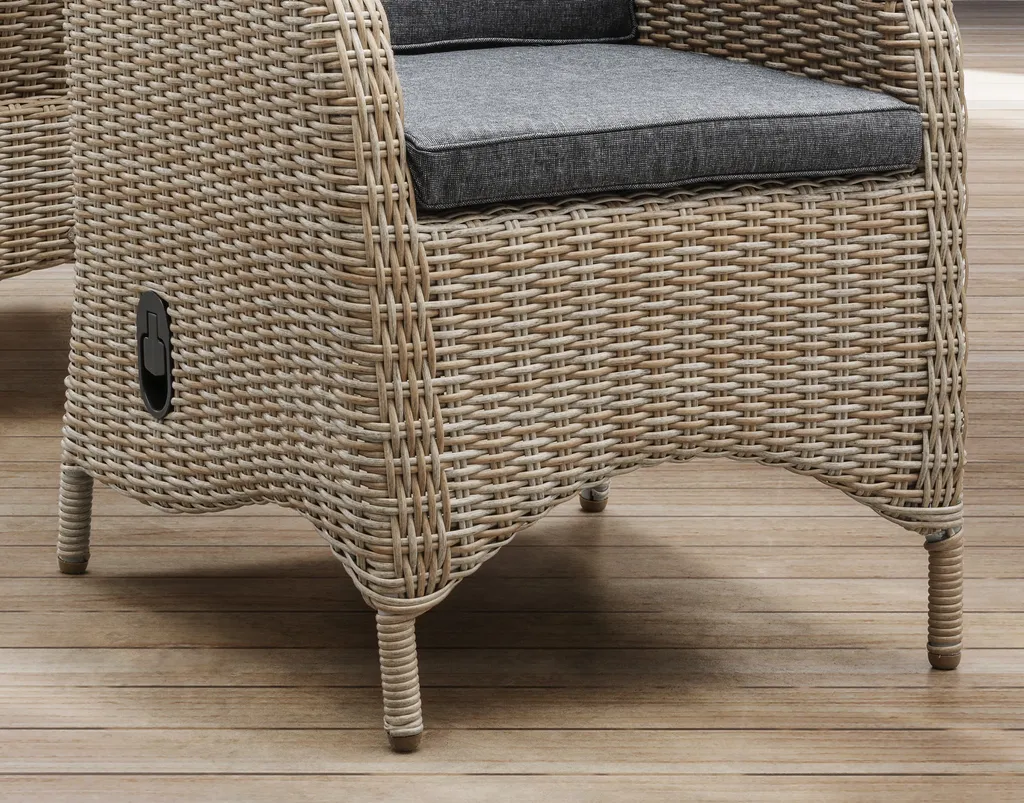 Destiny Sitzgruppe PALMA Natur Meliert Mit Rundem Esstisch (4 Personen) 5 Destiny Sitzgruppe PALMA Natur Meliert Mit Rundem Esstisch (4 Personen) - Image 5