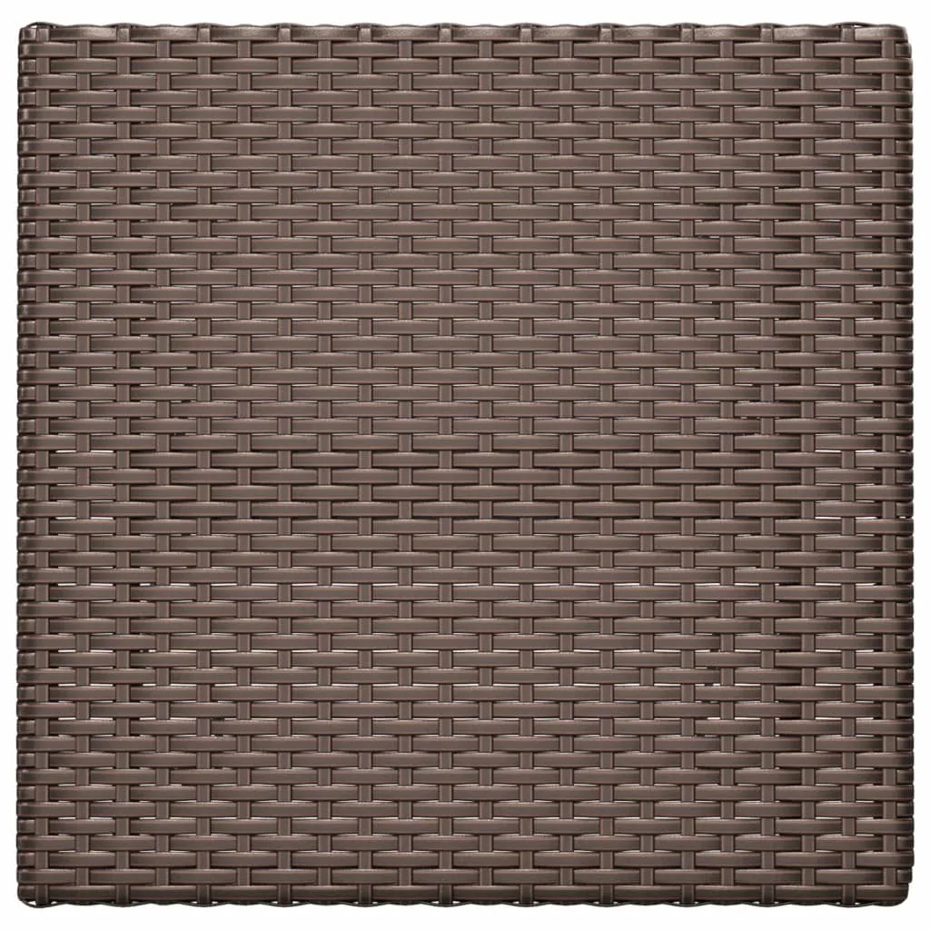 VidaXL Bistrotisch Klappbar Braun 55x54x71 Cm Poly Rattan 5 VidaXL Bistrotisch Klappbar Braun 55x54x71 Cm Poly Rattan - Image 5