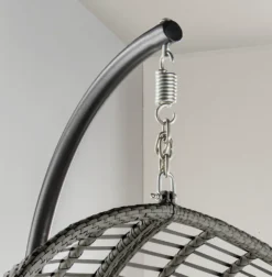 Destiny COCO DELUXE II Grau Meliert Hängesessel Polyrattan Hängekorb Hängestuhl -Stil Beet Verkaufsgeschäft 2d162d1a076d116c06758a135694030a