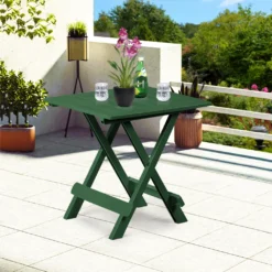 Klapptisch Beistelltisch Klappbar 50x45x43 Cm Balkontisch Campingtisch Gartentisch Kunststoff, Farbe:2x Schwarz -Stil Beet Verkaufsgeschäft 2fd2f8feae04f87a91f4dec6c91f2c96