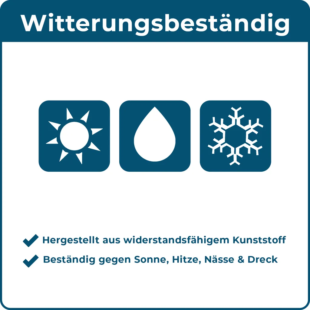 BLOME Sitzbank Helgoland - 3-Sitzer Gartenbank Für Garten, Balkon, Terrasse, Parkbank In Holzoptik, Germany 7 BLOME Sitzbank Helgoland - 3-Sitzer Gartenbank Für Garten, Balkon, Terrasse, Parkbank In Holzoptik, Germany - Image 7