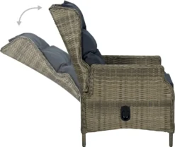 VidaXL Verstellbarer Gartensessel Mit Fußhocker Poly Rattan Braun -Stil Beet Verkaufsgeschäft 315f5b8dacbc9c4d19c12c5d831aa137