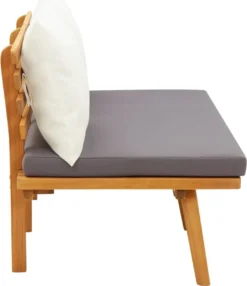 VidaXL Gartenbank Mit Kissen 115 Cm Massivholz Akazie -Stil Beet Verkaufsgeschäft 31f402f1a27463a8fc40f186070ddb3c