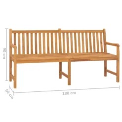 VidaXL Gartenbank 180 Cm Massivholz Teak -Stil Beet Verkaufsgeschäft 33a455e740ba31ac8a536450516b4d69