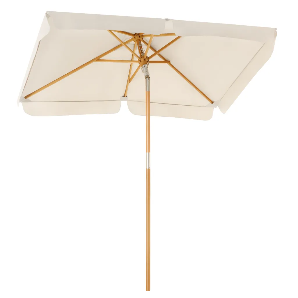 SONGMICS Sonnenschirm Für Den Balkon, 200 X 125 Cm, Rechteckiger Balkonschirm, Sonnenschutz, Schirmmast, Schirmrippen Aus Holz, Knickbar, Ohne Ständer, Garten, Outdoor, Beige GPU26BE 1 SONGMICS Sonnenschirm Für Den Balkon, 200 X 125 Cm, Rechteckiger Balkonschirm, Sonnenschutz, Schirmmast, Schirmrippen Aus Holz, Knickbar, Ohne Ständer, Garten, Outdoor, Beige GPU26BE