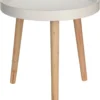 Beistelltisch Holz Ø 39 Cm X 40 Cm - Farbe: Weiß