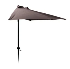 Sonnenschirm 250 Cm - HALBRUND - Farbe: Anthrazit (FC3000200)