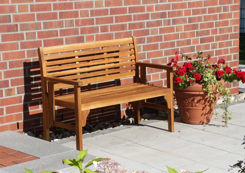 Siena Garden Gartenbank / Klappbank Lovera Akazienholz 120cm 9 Siena Garden Gartenbank / Klappbank Lovera Akazienholz 120cm - Image 9