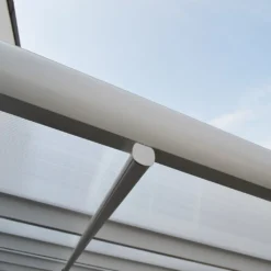 HOME DELUXE - Terrassenüberdachung 618 X 303 X 226 / 278 Cm Weiß Terrassendach Überdachung Carport -Stil Beet Verkaufsgeschäft 383cef86650a220c8ed03f278059e903