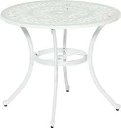 Merxx Tisch "Lugano" Groß - Aluminiumguss Weiß