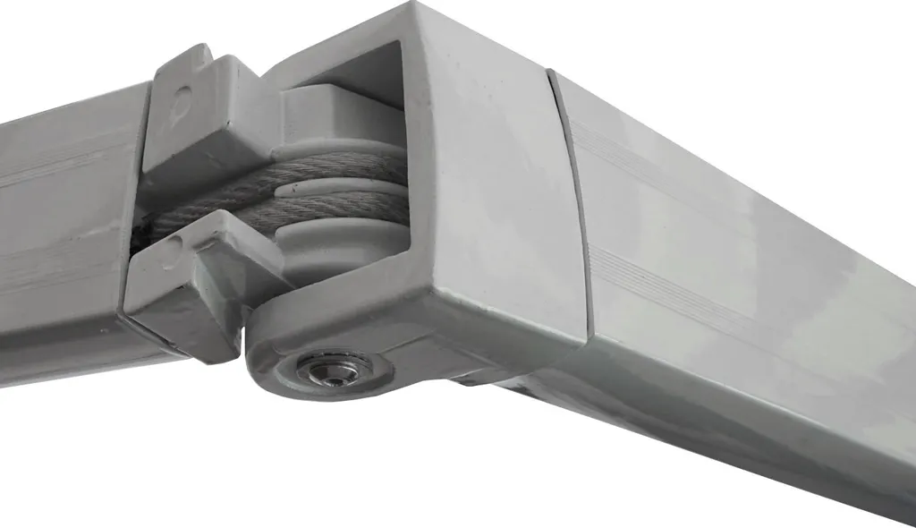 Alu-Markise T791, Gelenkarmmarkise Sonnenschutz 4,5x3m Polyester Grau-gelb 7 Alu-Markise T791, Gelenkarmmarkise Sonnenschutz 4,5x3m Polyester Grau-gelb - Image 7