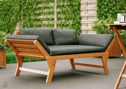 Perfecthomeshop Massives Gartenbankset Aus Holz 2 Stück - Leicht Verstellbare Gartenlounge Mit Kissen Und Polsterung - Ideal Als Gartensofa Oder Gartenliege Für Die Terasse Oder Balkon -Stil Beet Verkaufsgeschäft 393f0bc16f4caab8270d6ba11f4216fc