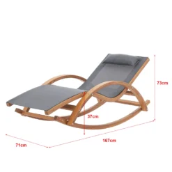 Schaukelliege Iasmos 167 X 71 X 73 Cm Liegestuhl Mit Kopfkissen Und Armlehnen Schaukelstuhl Relaxliege Liege Lärchenholz Dunkelgrau -Stil Beet Verkaufsgeschäft 3a2d5ac305581f43b7f573a8f29a5b5a