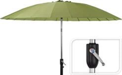 Progarden Sonnenschirm Shanghai 270 Cm Aluminium/Polyestergrün -Stil Beet Verkaufsgeschäft 3acbff98fa9fab8254434f3614868881