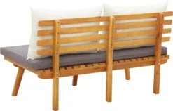 VidaXL Gartenbank Mit Kissen 115 Cm Massivholz Akazie -Stil Beet Verkaufsgeschäft 3acd322099659c31a1afb50f1e31450d