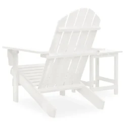 VidaXL Adirondack-Gartenstuhl Mit Tisch Massivholz Tanne Weiß -Stil Beet Verkaufsgeschäft 3b4464345a0fea150de57b7e34959e78
