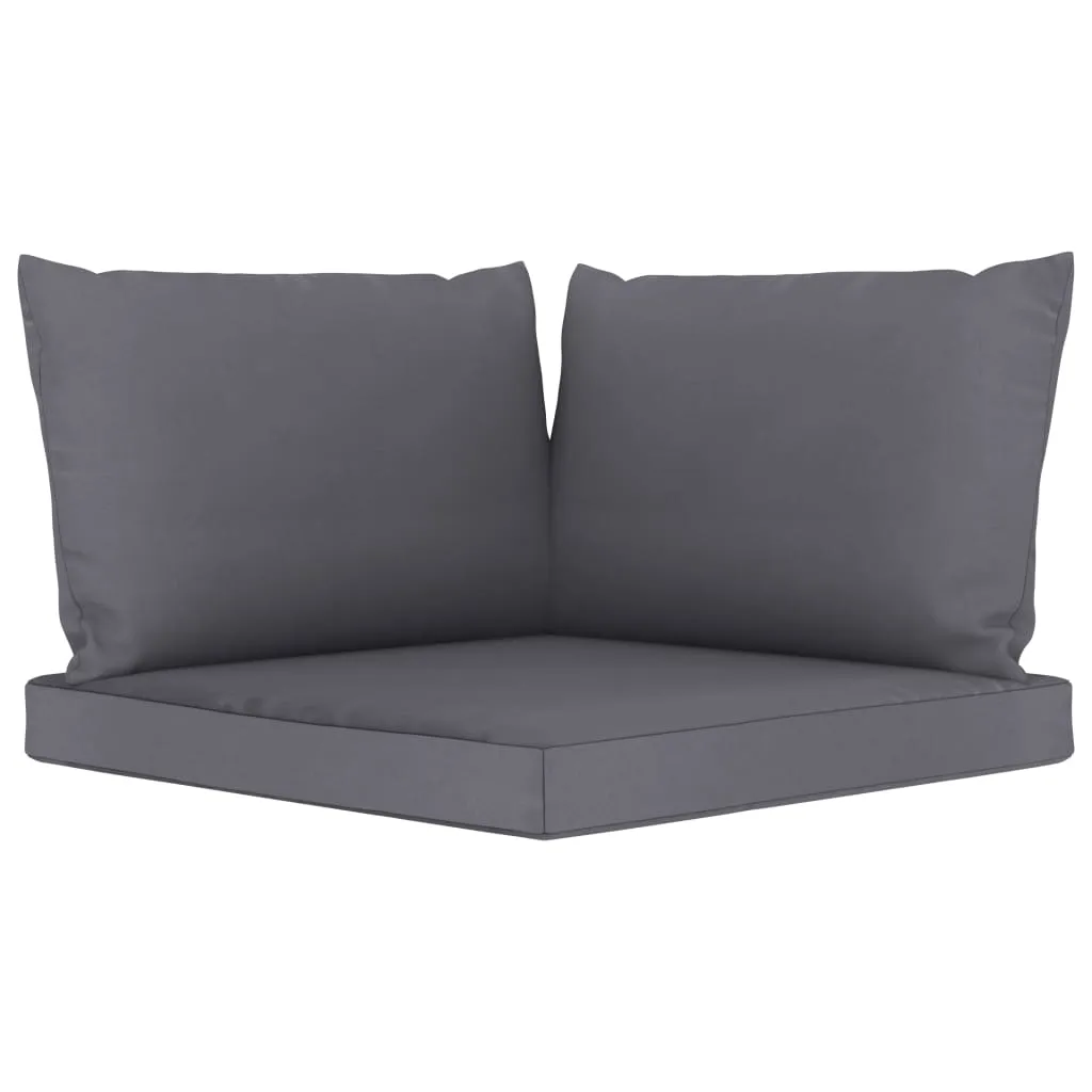 VidaXL Palettensofa-Auflagen 3 Stk. Anthrazit Stoff 2 VidaXL Palettensofa-Auflagen 3 Stk. Anthrazit Stoff - Image 2