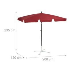 Relaxdays Rechteckiger Sonnenschirm Für Den Garten -Stil Beet Verkaufsgeschäft 3d64ad0f568a23a356a703cc0b37f710