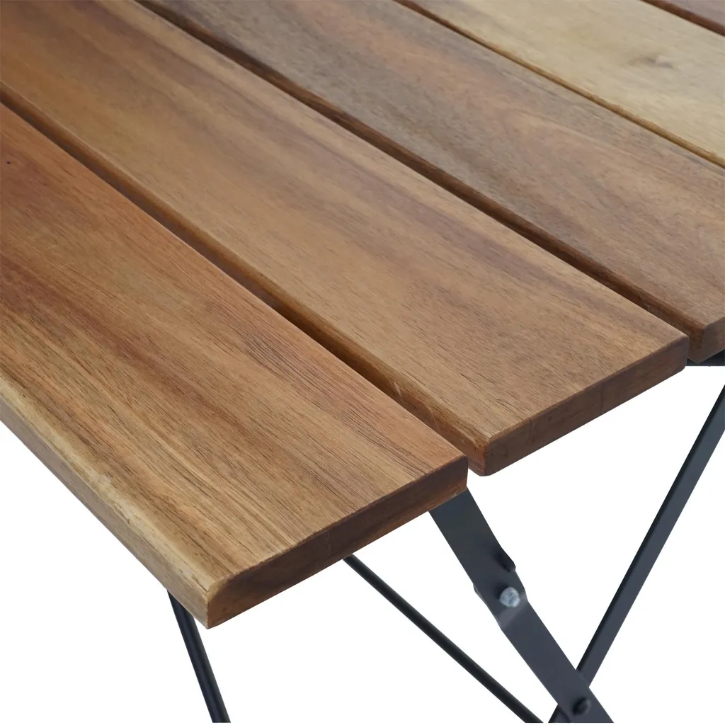 Biergartentisch HWC-J40, Klapptisch Gartentisch, Gastronomie-Qualität Akazie 120x60cm Naturfarben 5 Biergartentisch HWC-J40, Klapptisch Gartentisch, Gastronomie-Qualität Akazie 120x60cm Naturfarben – Bild 5