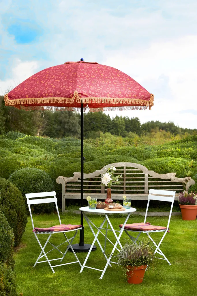 In The Mood Collection Sonnenschirm Berries - H238 X Ø220 Cm - Rosa 9 In The Mood Collection Sonnenschirm Berries - H238 X Ø220 Cm - Rosa – Bild 9