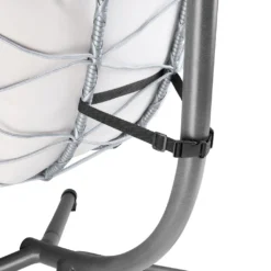 Juskys Hängesessel Aria Mit Kissen - Höhenverstellbar & Faltbar - Polyrattan Hängeschaukel Outdoor & Indoor - Korbhängesessel Silber Bis 130kg -Stil Beet Verkaufsgeschäft 3e9161d2f16d2db0794c391424d1ed6f