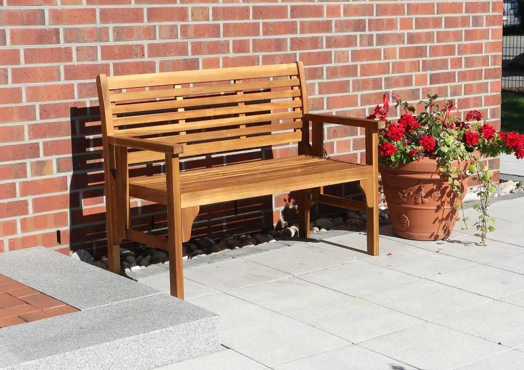 Siena Garden Gartenbank / Klappbank Lovera Akazienholz 120cm 10 Siena Garden Gartenbank / Klappbank Lovera Akazienholz 120cm - Image 10