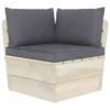 VidaXL Palettensofa-Auflagen 3 Stk. Anthrazit Stoff