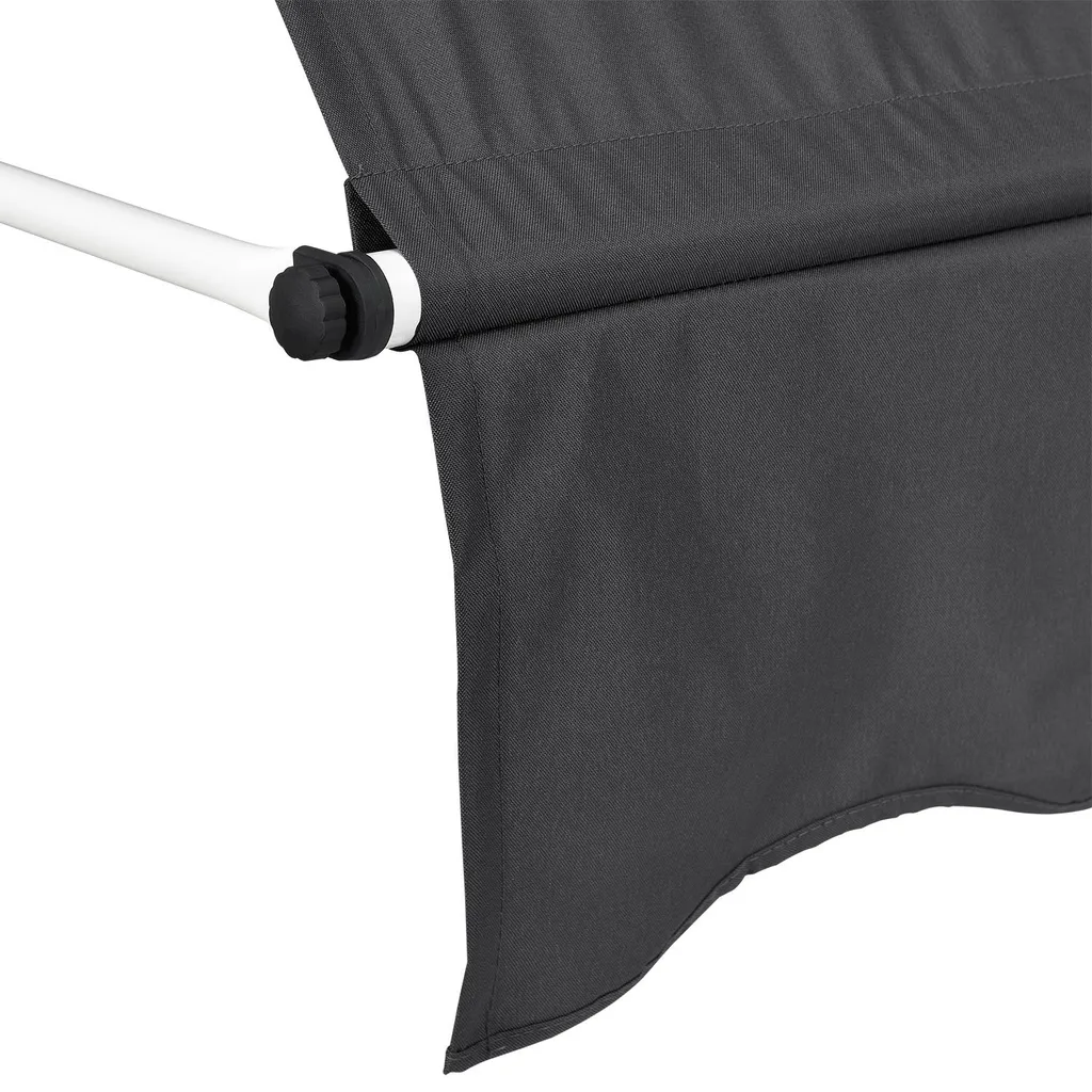 Juskys Klemmmarkise 250 X 120 Cm Mit Handkurbel - Markise Ohne Bohren - Höhenverstellbar, UV-beständig & Wasserabweisend - Balkonmarkise Balkon Grau 9 Juskys Klemmmarkise 250 X 120 Cm Mit Handkurbel - Markise Ohne Bohren - Höhenverstellbar, UV-beständig & Wasserabweisend - Balkonmarkise Balkon Grau - Image 9