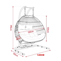 Endorphin® Hängesessel Twin | Für Zwei Personen | Inklusive Gestell Und Auflage-Polster | Sessel Für Garten, Balkon, Terrasse, Wintergarten | Hängekorb | Design-Stuhl Für Drinnen & Outdoor | XXL 4 Endorphin® Hängesessel Twin | Für Zwei Personen | Inklusive Gestell Und Auflage-Polster | Sessel Für Garten, Balkon, Terrasse, Wintergarten | Hängekorb | Design-Stuhl Für Drinnen & Outdoor | XXL -Stil Beet Verkaufsgeschäft 403887e7042f542699a75a390e031091
