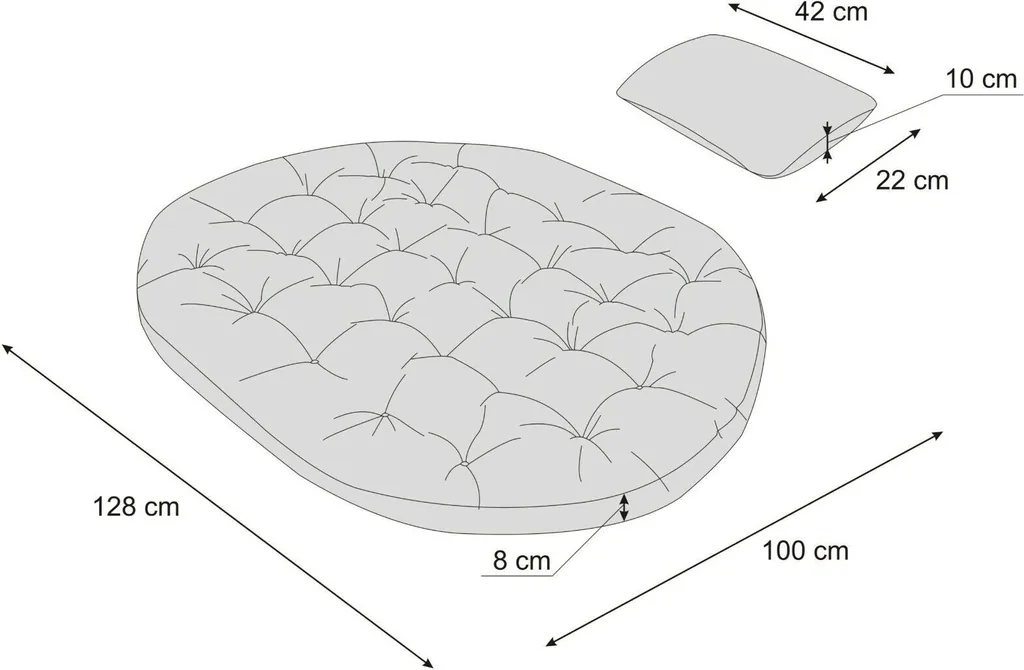 Schaukelkissen Moon Schaukelauflagen Hängeschaukel Hängesessel Polster Kissen Auflagen Gartenmöbel Kissen Gartenschaukel Wintergarten Antrazit 4 Schaukelkissen Moon Schaukelauflagen Hängeschaukel Hängesessel Polster Kissen Auflagen Gartenmöbel Kissen Gartenschaukel Wintergarten Antrazit – Bild 4