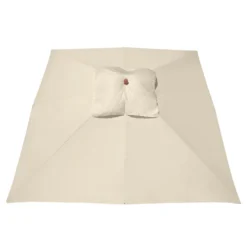 Anndora Sonnenschirm 4x4m Eckig Natural Winddach UV-Schutz - Natural -Stil Beet Verkaufsgeschäft 40daf908341ebd5d6d247c2e4995c730
