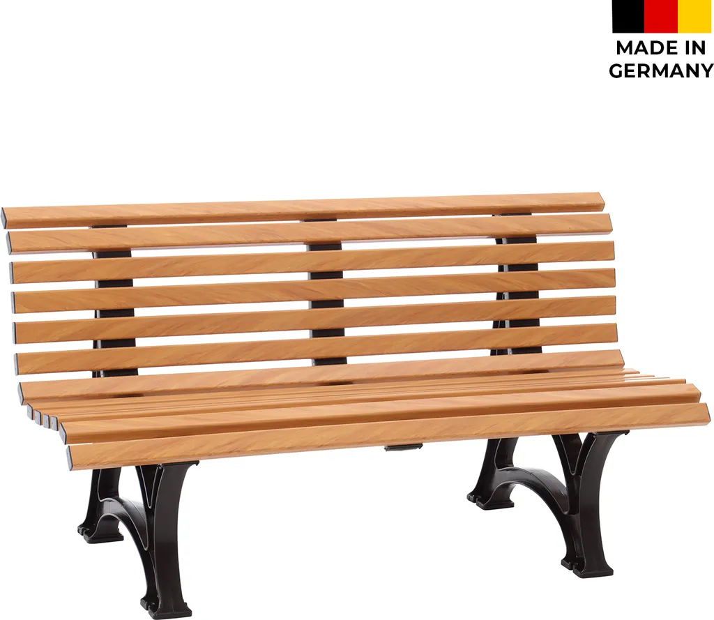 BLOME Sitzbank Helgoland - 3-Sitzer Gartenbank Für Garten, Balkon, Terrasse, Parkbank In Holzoptik, Germany 4 BLOME Sitzbank Helgoland - 3-Sitzer Gartenbank Für Garten, Balkon, Terrasse, Parkbank In Holzoptik, Germany - Image 4