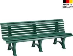 BLOME Sitzbank Borkum – Gartenbank Für Garten, Balkon, Terrasse, Parkbank In Moosgrün, 4-Sitzer, Germany -Stil Beet Verkaufsgeschäft 418fadd7c4954759816b55e60984d14a