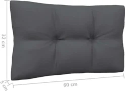 VidaXL Garten-Mittelsofa Mit Anthrazit Kissen Grau Massivholz Kiefer -Stil Beet Verkaufsgeschäft 42571bde32262dc97c6a5e77e1a420b3