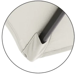 Kingsleeve Sonnenschirm Mit Ständer 300 Cm Groß UV Schutz 40+ Kurbel Neigbar Alu Wasserabweisend Windfest Ampelschirm Garten Terrasse Balkon, Farbe:creme -Stil Beet Verkaufsgeschäft 42bcec8c5398fe0bc52781438494e363