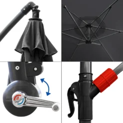 Lospitch 3.5m Sonnenschirm Ampelschirm Gartenschirm Terrassen UV40+ Marktschirm,Grau,3.5m 12 Lospitch 3.5m Sonnenschirm Ampelschirm Gartenschirm Terrassen UV40+ Marktschirm,Grau,3.5m -Stil Beet Verkaufsgeschäft 42eb345ed4d841eb1d3768dd1369cba8 1