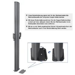 Bodenhalterung Der Doppel-Seitenmarkise Bodenfestigung Für Markisenkasten Markisenkassette Bodenfestigung SONGMICS GSA003 11 Bodenhalterung Der Doppel-Seitenmarkise Bodenfestigung Für Markisenkasten Markisenkassette Bodenfestigung SONGMICS GSA003 -Stil Beet Verkaufsgeschäft 431318d317eba22c9a1b1b7e9ce72233