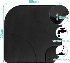 EINFEBEN Sonnenschirmständer Sonnenschirm Schirmständer Gartenschirm Befüllbar 100kg -Stil Beet Verkaufsgeschäft 444db12c0cb8402da5024d58e0ae9bb4