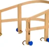 CLOINT Holz Schlittenlehne - 40 Cm - Kinder Sitzhilfe Aus Buchenholz - Davos Hörner Klapp Rodel Sitz Hilfe